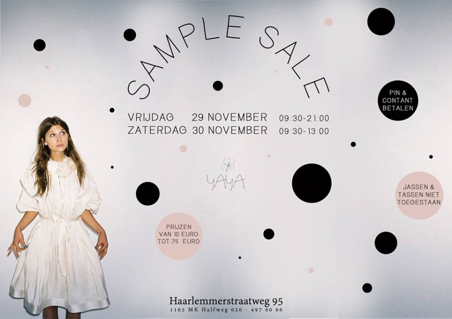 typist Kinderdag of Yaya sample sale -- Sample Sale in Halfweg