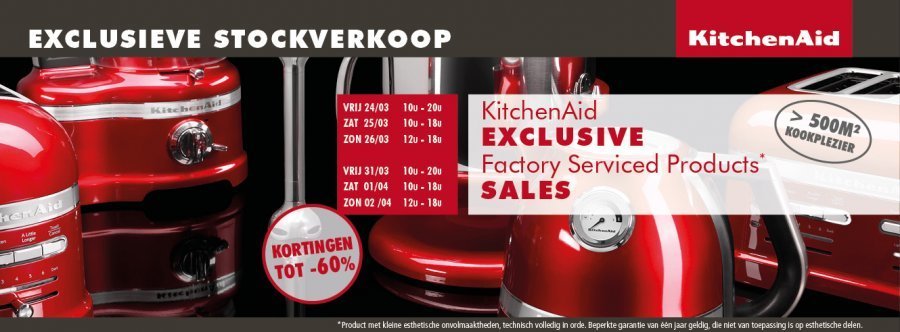 En team klimaat goedkeuren KitchenAid Uitverkoop -- Sample Sale in Utrecht