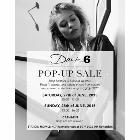 Dante°6 Pop-Up Sale