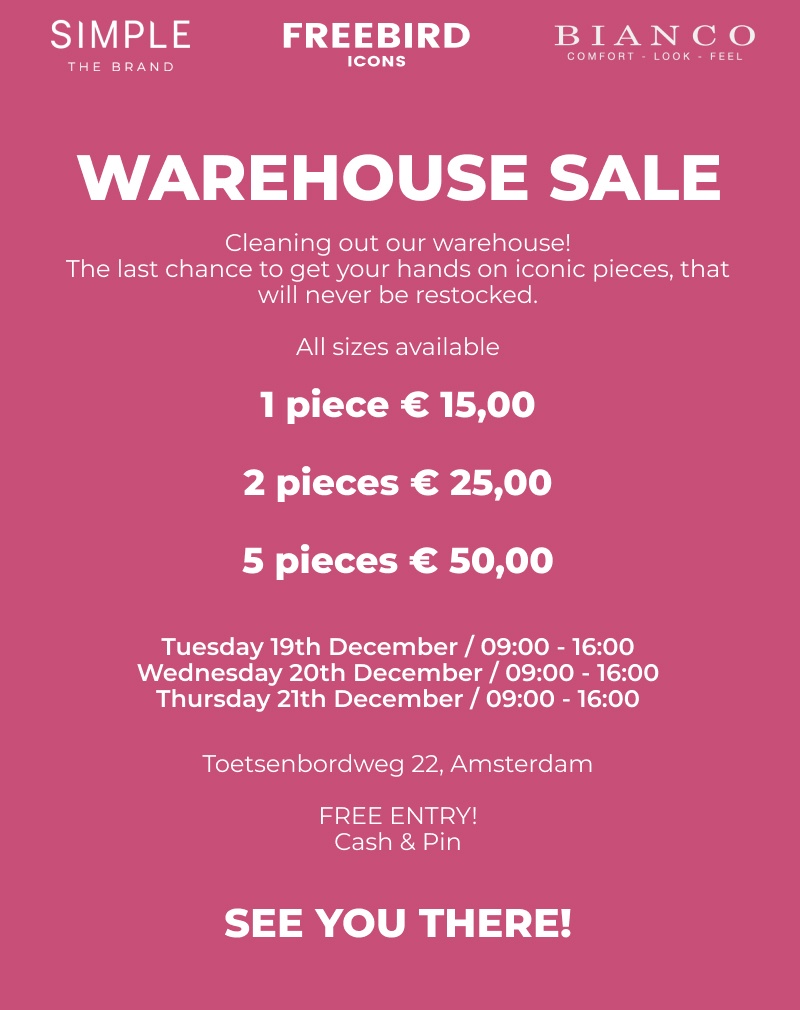 Blosh Warehouse sale