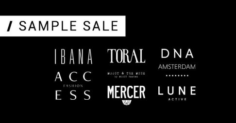IBANA, DNA, Toral, Lune Active, Moost Wanted, Mercer & Access sample sale