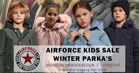 AIRFORCE parka's sale kids