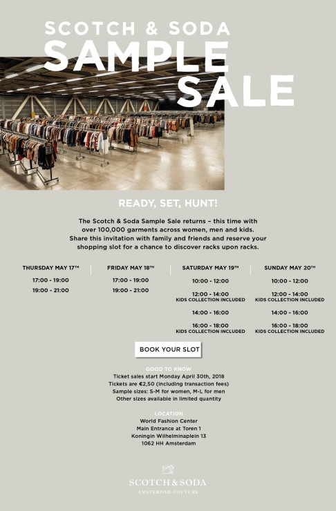 Scotch & Soda Sample Sale