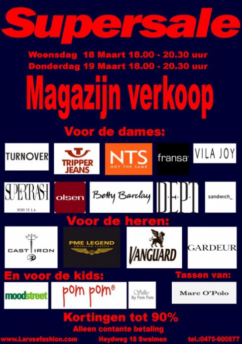 Supersale van topmerken tot 90% korting!!!!