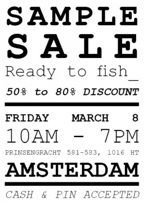 Ready to fish_ sample sale