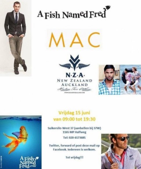 Sample Sale MAC, New Zealand Auckland en A Fish Named Fred