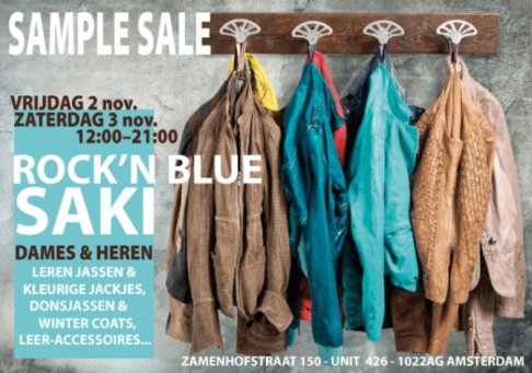 Sample Sale leren jacks en accessoires
