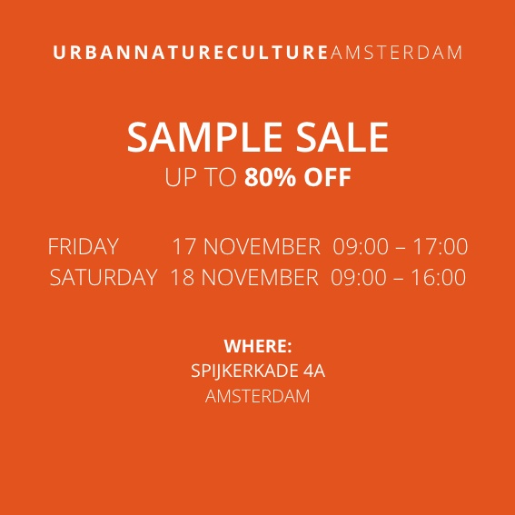 Urban Nature Culture Amsterdam Sample Sale
