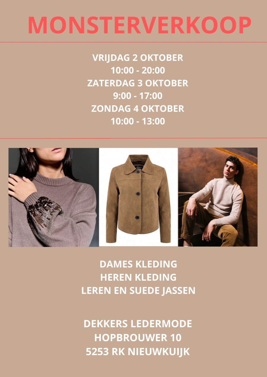 Magazijnverkoop Dekkers Ledermode