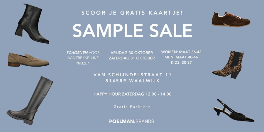 Poelman Brands sample sale