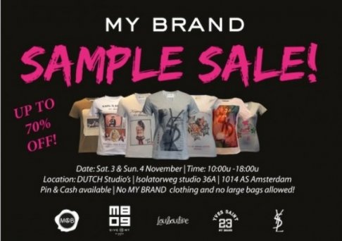 My Brand sample sale
