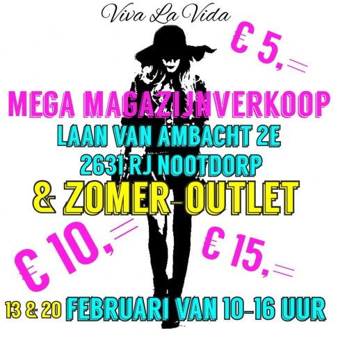 Zomer magazijn verkoop Viva La Vida