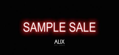 Alix the label sample sale