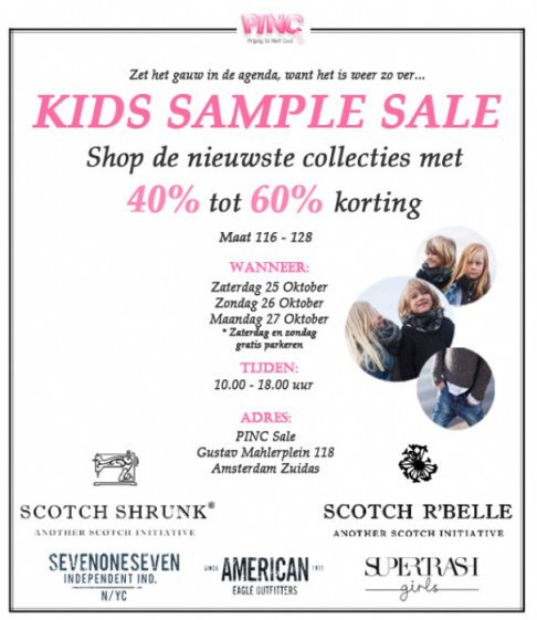 Kids sample sale