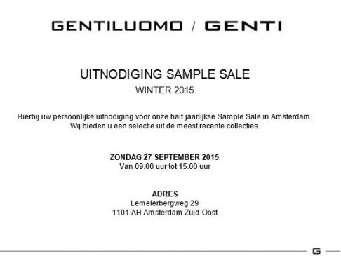 Gentiluomo en Genti Sale - 2
