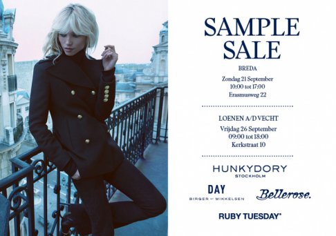 Sample sale Hunkydory, Bellerose, Day en Ruby Tuesday (Loenen a/d Vecht)