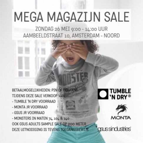 Tumble \'n Dry sample sale