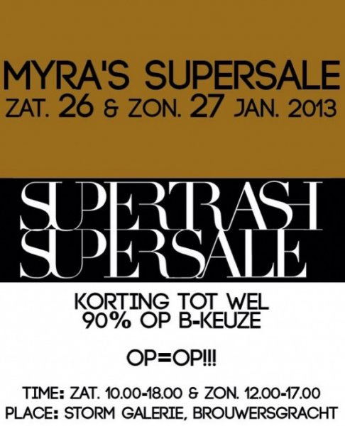 Supertrash sample sale