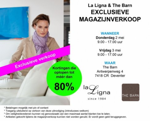 La Ligna magazijnverkoop