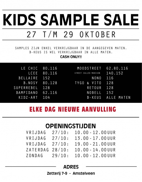 Sample Sale 4 Kids | Amstelveen