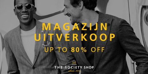 The Society Shop stock & sample sale Uithoorn 29 maart t/m 1 april