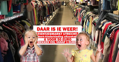 Tientjesmarkt en Euromarkt merk-kinderkleding stunt - Utrecht