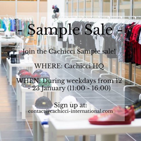 Cachicci International sample sale