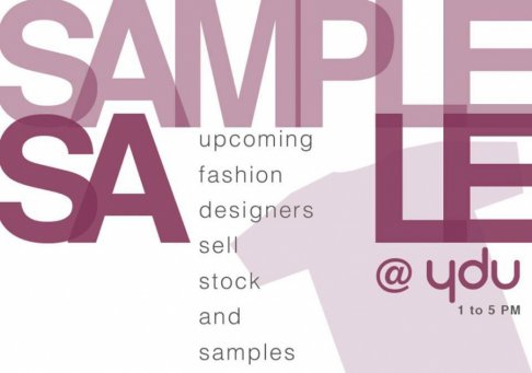 Sample Sale YDU
