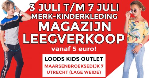 Totale leegverkoop Loods kids outlet - Utrecht