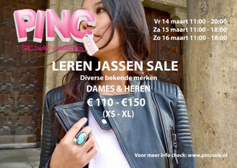 Sample sale leren jasjes