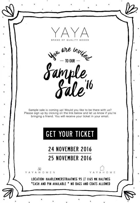 Yaya sample sale