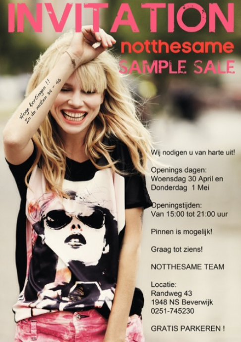 Notthesame sample sale