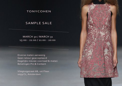 TONYCOHEN Sample Sale '17 