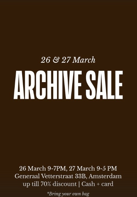 Studio Hotstuff Archive Sale 
