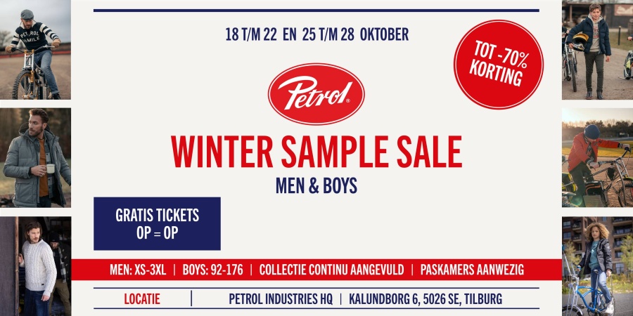 Petrol Industries winter sample sale