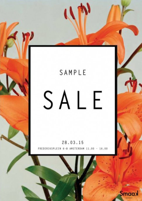 Smaak Amsterdam sample sale