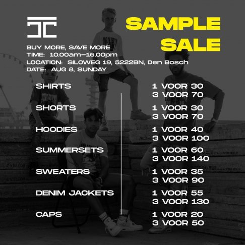 JorCustom sample sale - 2