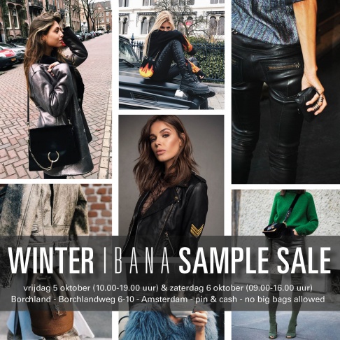 IBANA en DNA-Amsterdam sample sale!