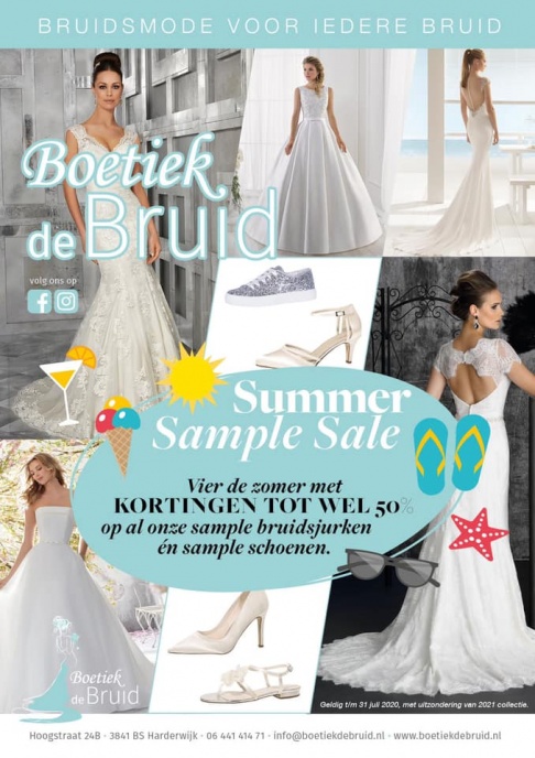 Boetiek de Bruid Summer Sample Sale