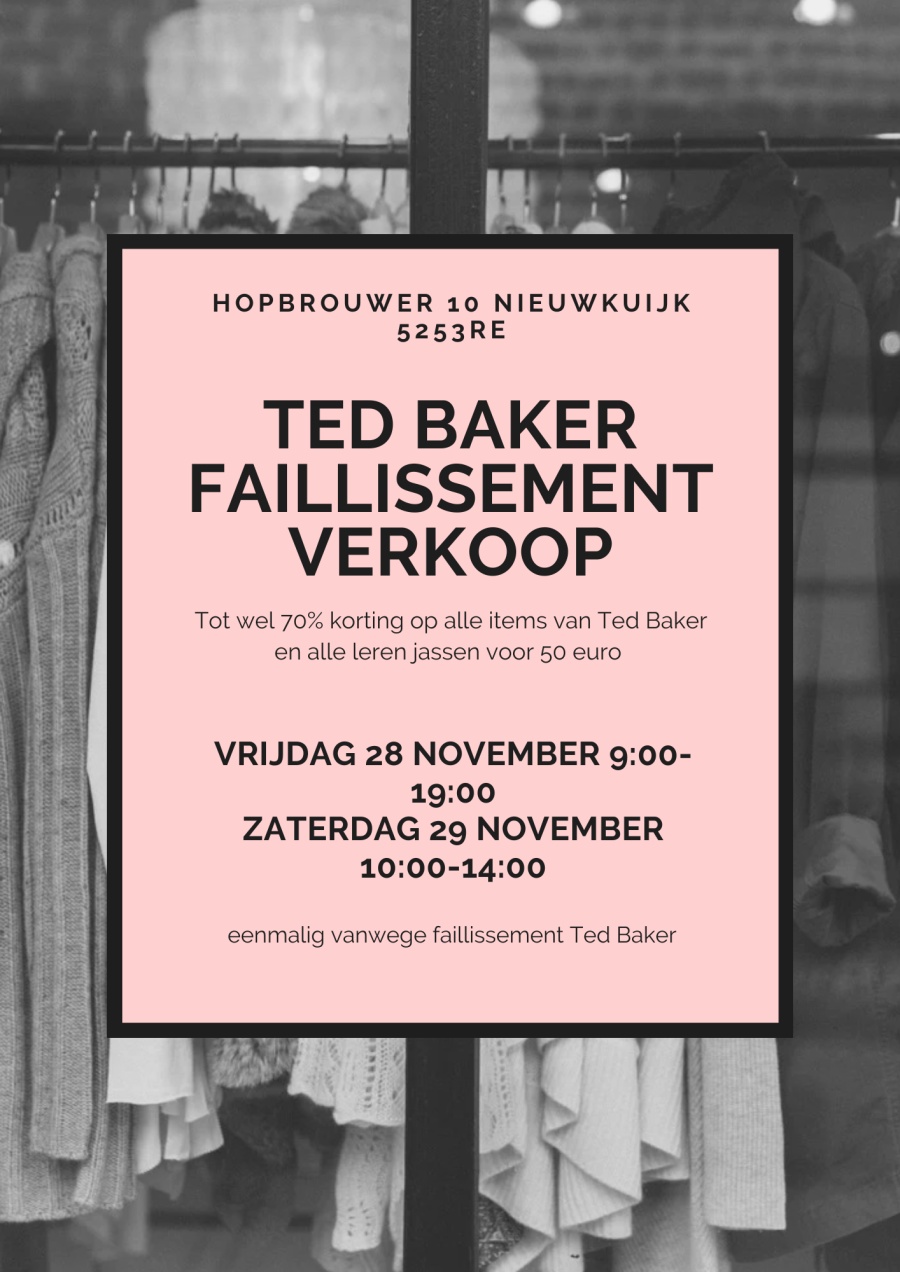 Faillissement Verkoop Ted Baker / lederenkleding