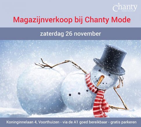 Magazijnverkoop bij Chanty Mode