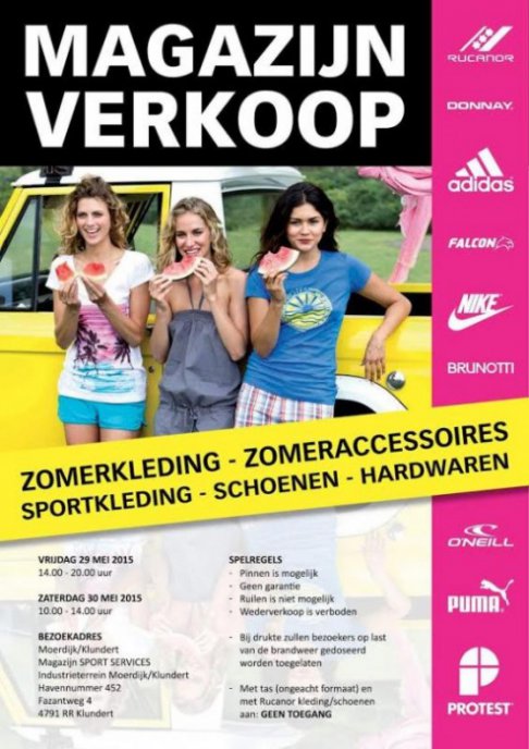 Rucanor magazijnverkoop