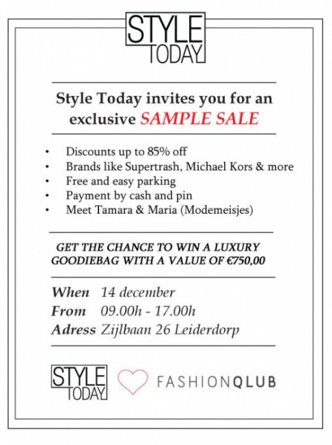Styletoday sample sale