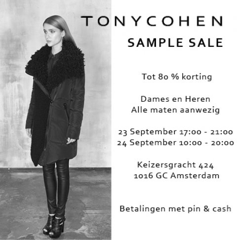 TONYCOHEN sample sale