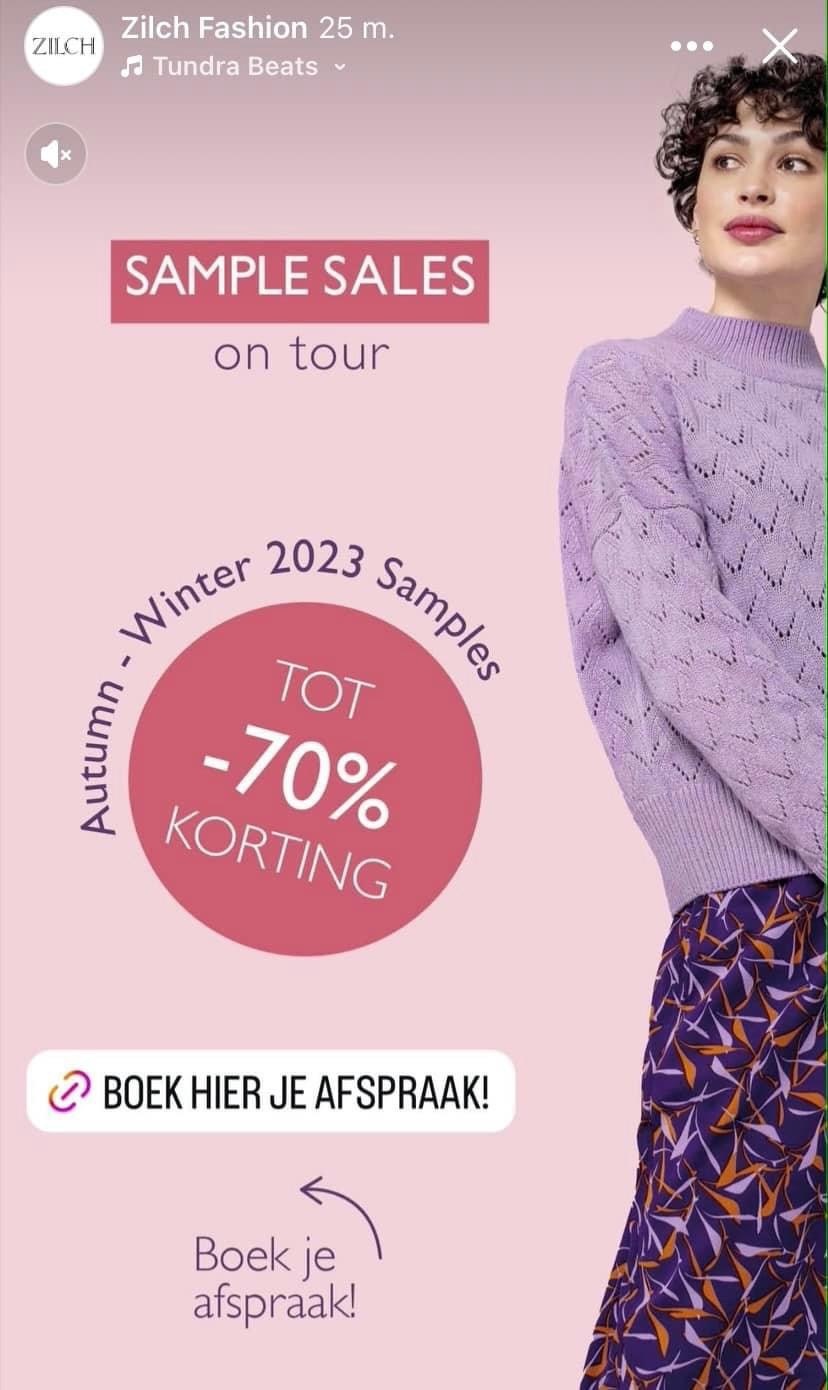 Zilch sample sale Zaandam