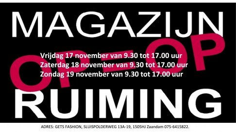 GETS Fashion Magazijnuitverkoop