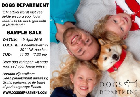 Dogs Department sample sale