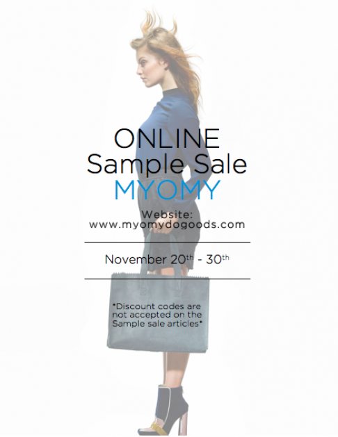 Go get your gifts at MYOMY's sample sale! - 2
