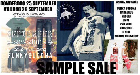 Sample sale funky Buddha, Kor@Kor, bench, etc