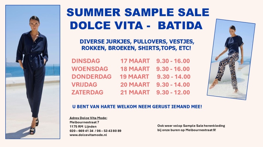 Summer Sample Sale Batida - Dolce Vita